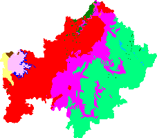 Geologische Karte von Unterfranken